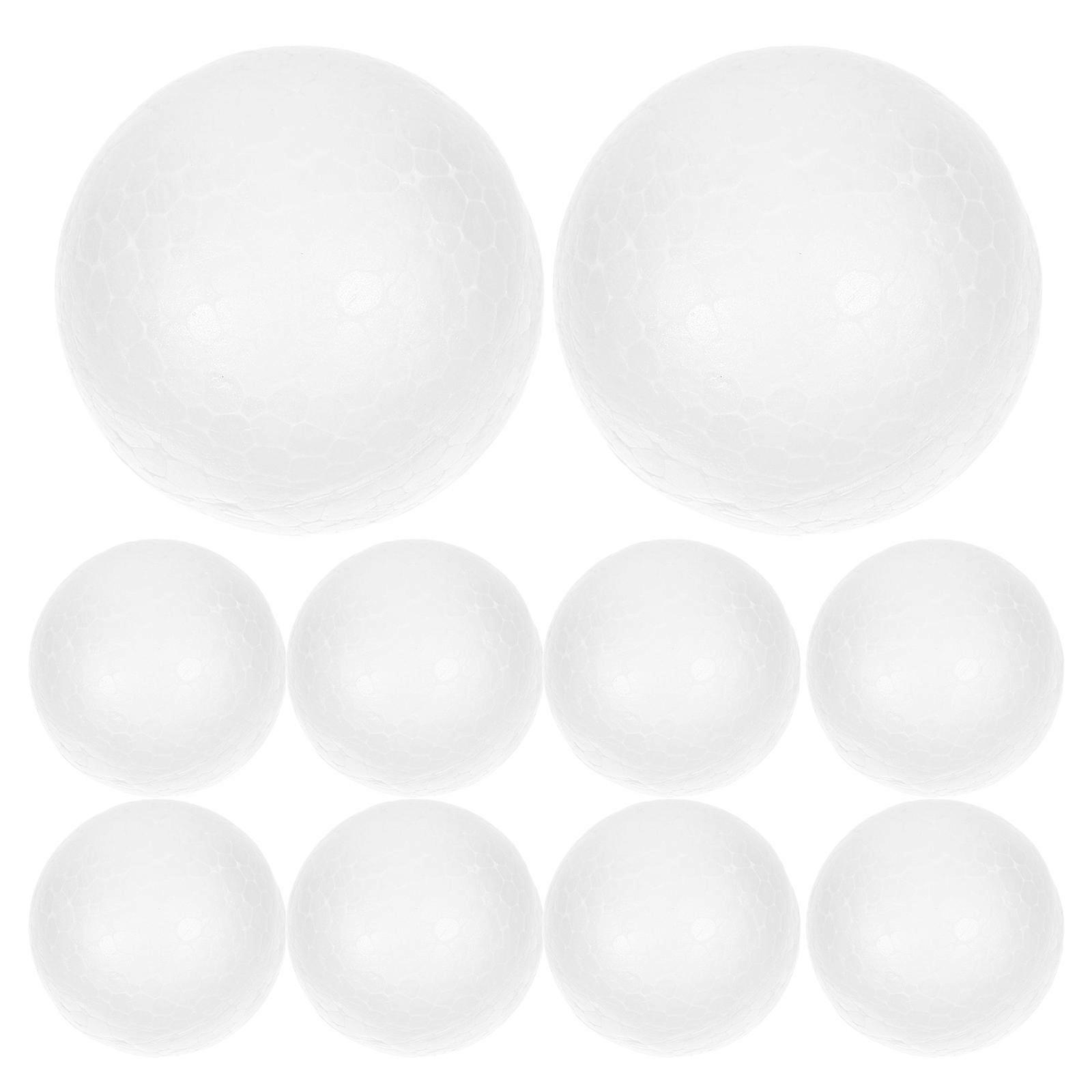 White Polystyrene Balls Wedding Craft Solid Round Spheres 400 Pieces