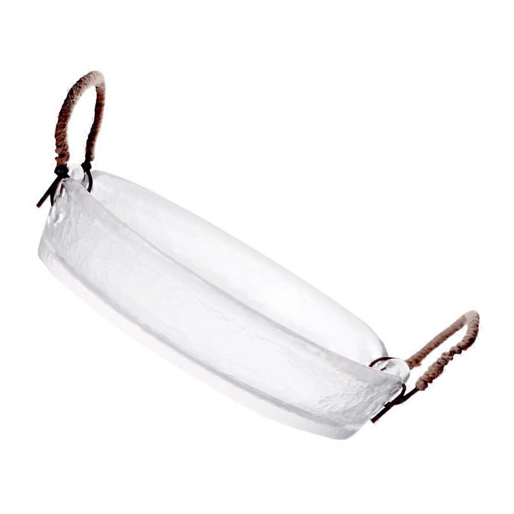 Modern Design Rectangular Glass Bowl Set For Dining Events Suitable For Bars And Household Use Measuring 8.69X8.06X1.89Inch