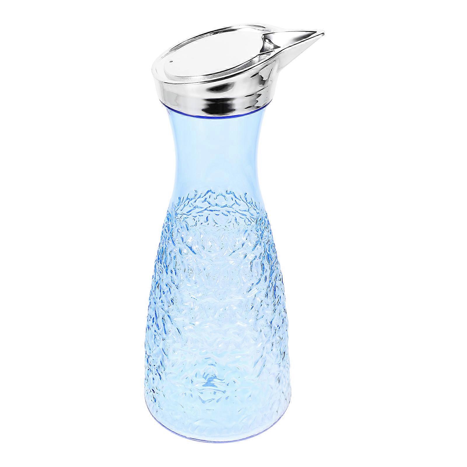 Beverage Preparation Pitcher 2Pcs With Lid For Household And Restaurant Use In Modern Style Blue Design Smooth Pouring For Various Occasions