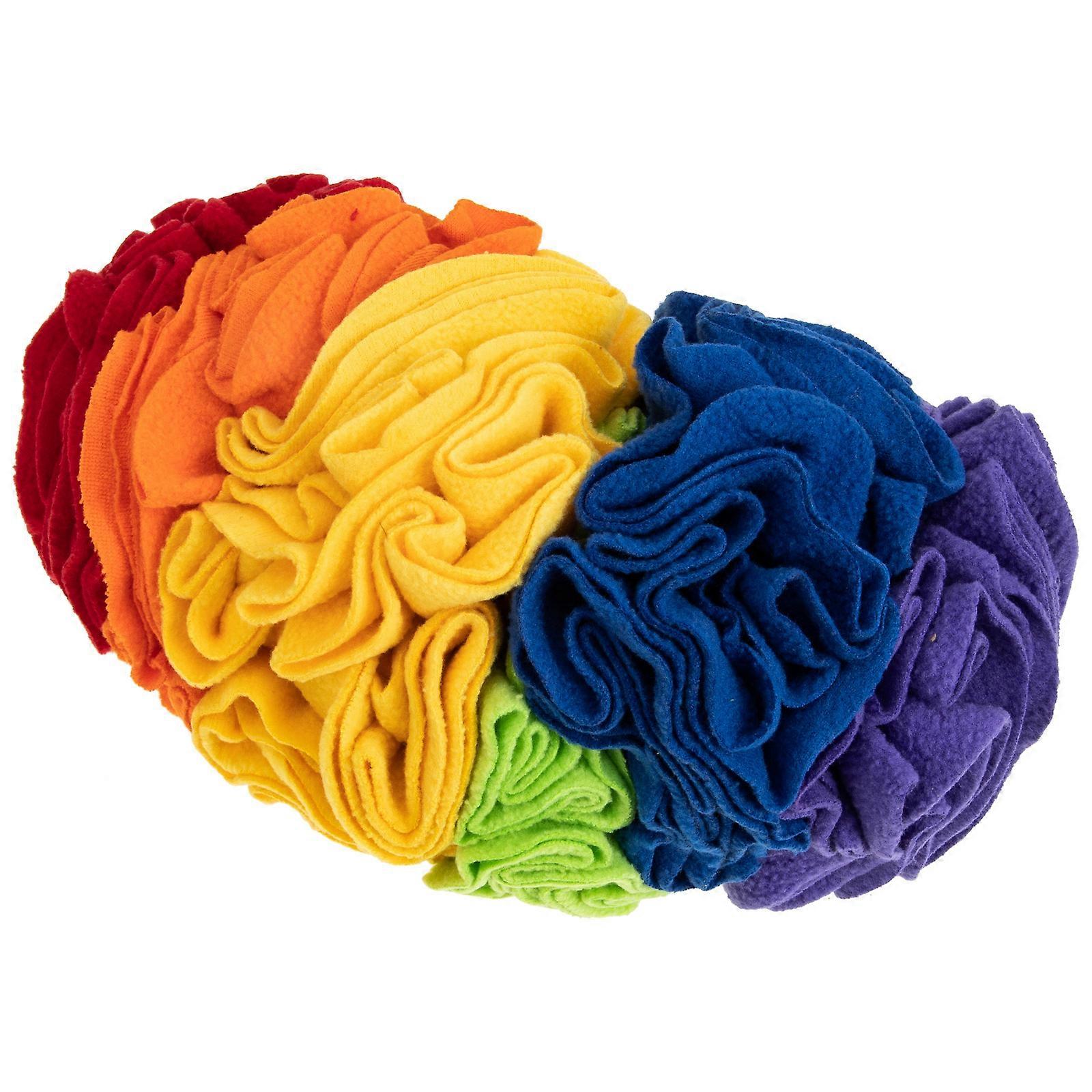 Dog Snuffle Toy Foraging Skills Development Pet Toy Indoor Play 25x15cm Polar Fleece 1Set