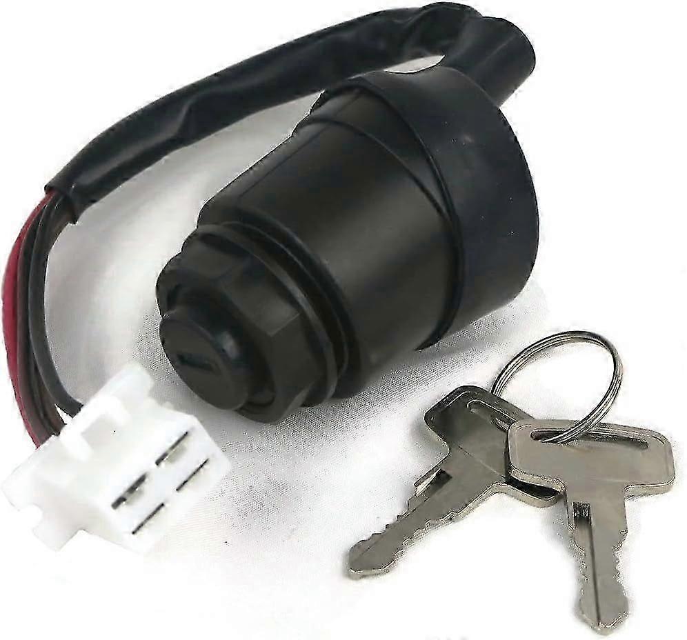Key Switch for 1985-1991 Yamaha G2 Golf Carts with 4 Cycle Gas, Electric Ignition