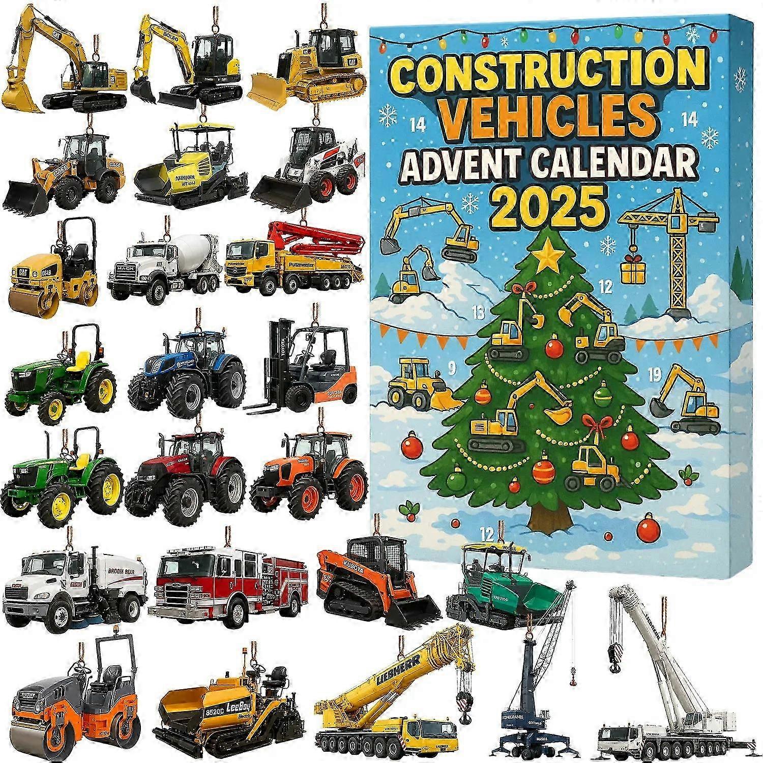 Construction Vehicles Advent Calendar 2025