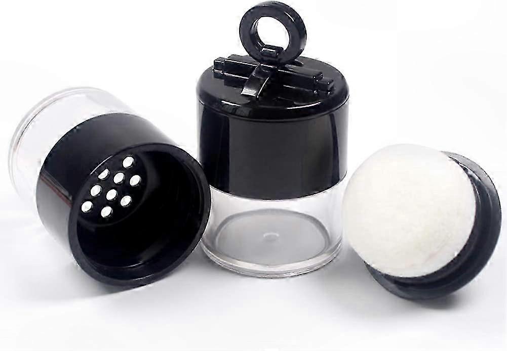 2 Pack 10g Refillable Foundation Compact with Puff Cap and Sieve for DIY Makeup