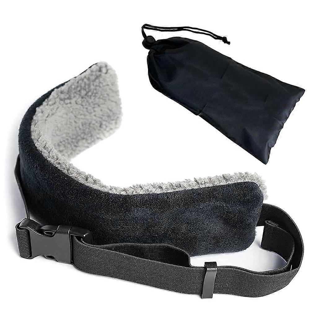 Travel Pillow Alternative Adjustable Support Belt for Comfortable Neck Support in Airplane and Car, Compact Design