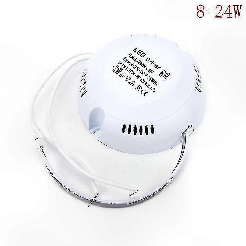 LED Driver for Ceiling Lights, 8-24W AC 176V-265V Power Supply, High-Efficiency Voltage Adapter