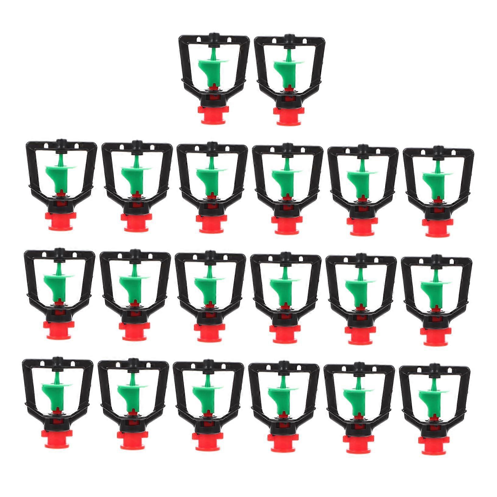 Garden Sprayer Spray Head 20pcs Plastic Sprinkler Heads for Efficient Plant Watering and Irrigation System Compatibility