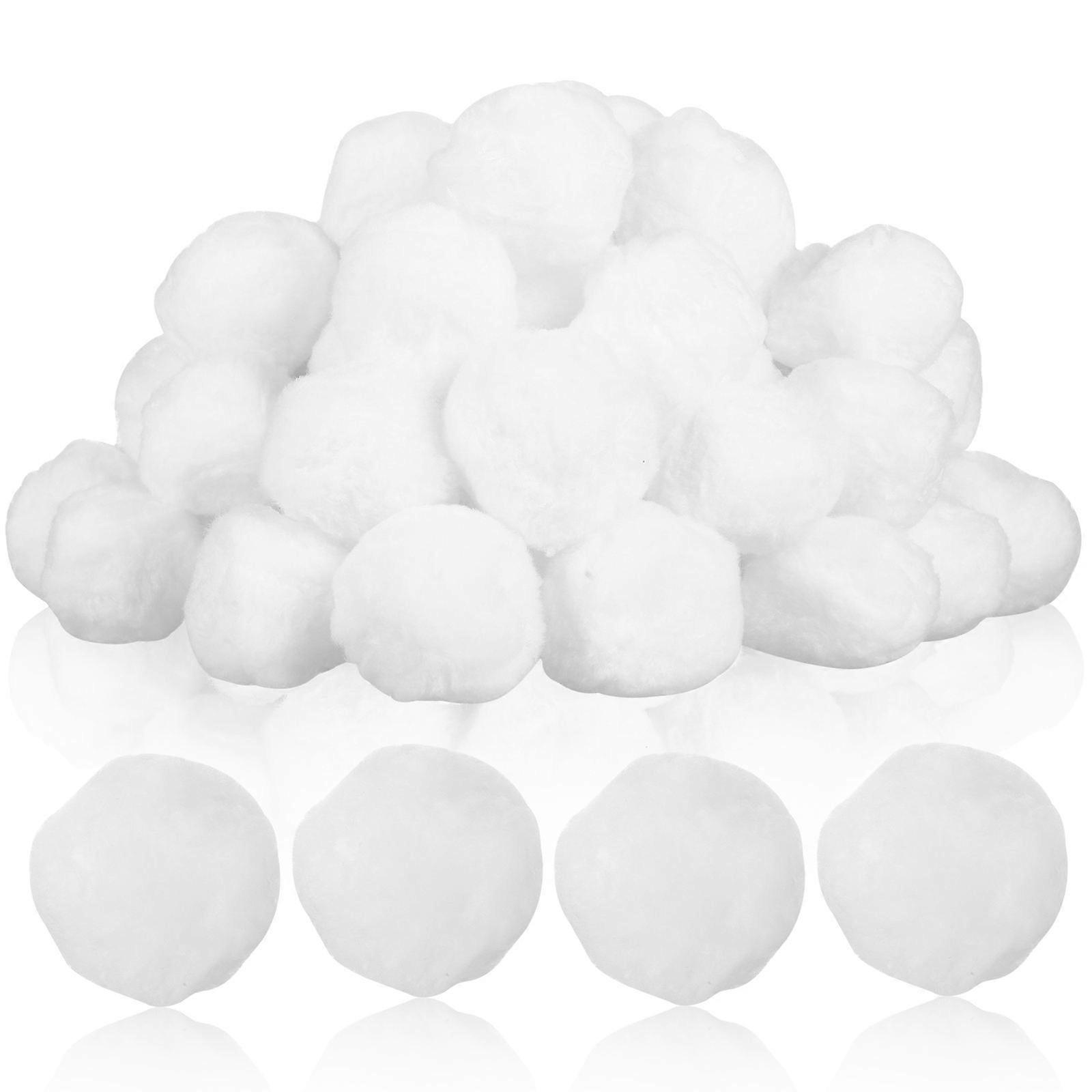 Pool Filter Balls Fiber Filter for Efficient Filtration 2Packs White Polyester