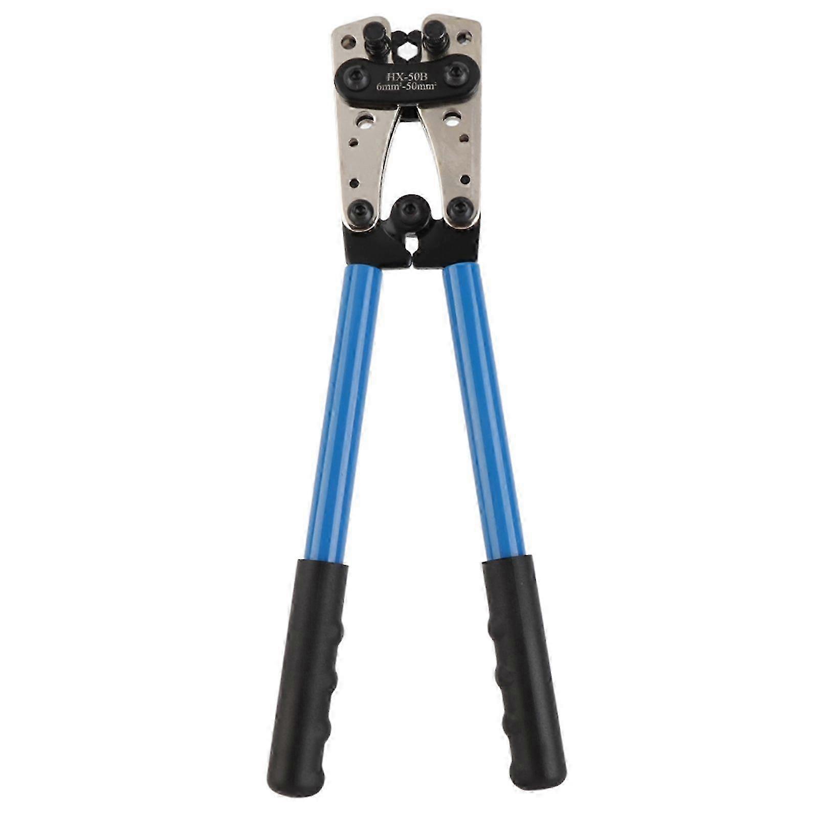25-26 Professional 6-50mm Plug Crimp Plier Hex Crimper Crimping Tool Battery Cable Lug