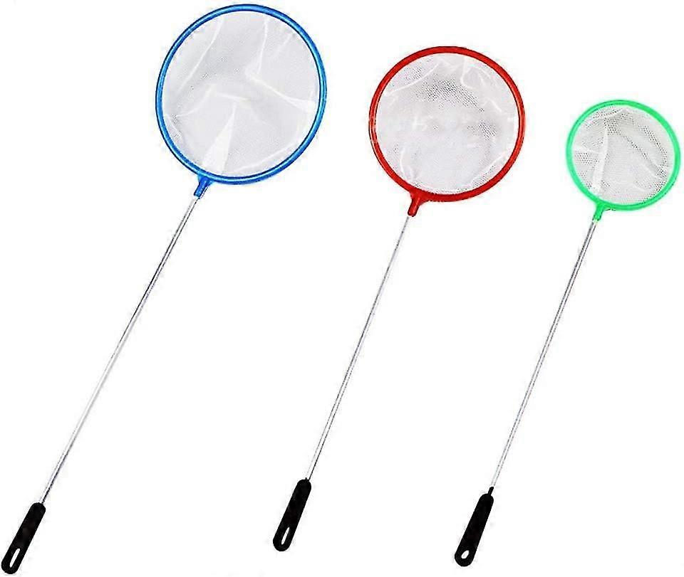 Aquarium visnet Skimmer Net 3 stuks Quick Catch Mesh Wire Net Safe voor alle vissen 3 inch, 4 inch, 5 inch