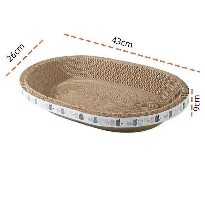 Cat Scratching Board Claw Sharpener Cat Nest No Shavings Corrugated Paper No Debris Cat Paw Basin Wear Resistant Bowl Shaped Toy