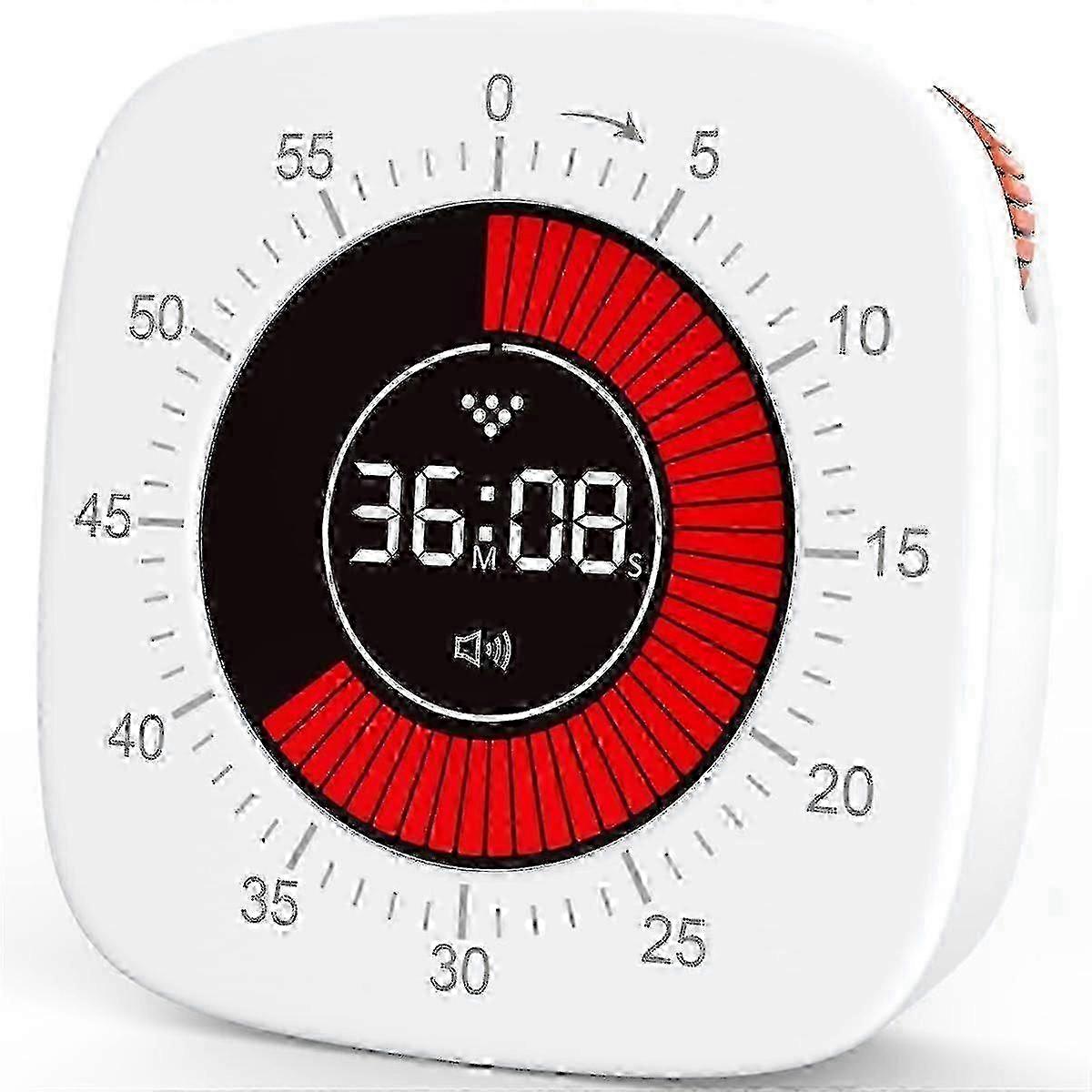 Visual Timer For Kids,digital Timer With 60-minute Countdown, Silent Timer For Desk Timer Clock For 25-26