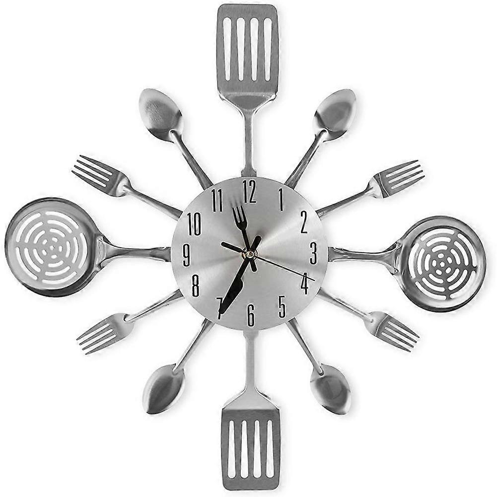 Large Kitchen Wall Clocks with Spoons and Forks,Wall Clock Tableware
