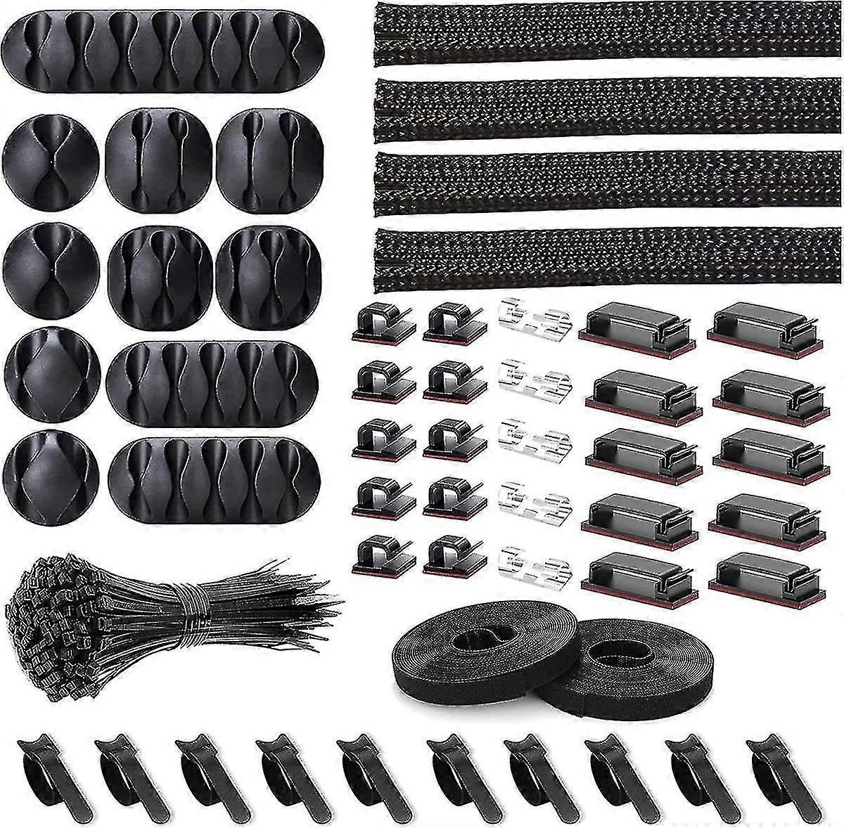 Cable Management Manager Kit Cable Tie,power Data Cable Retainer Desktop Organizer Organizer Cable Win