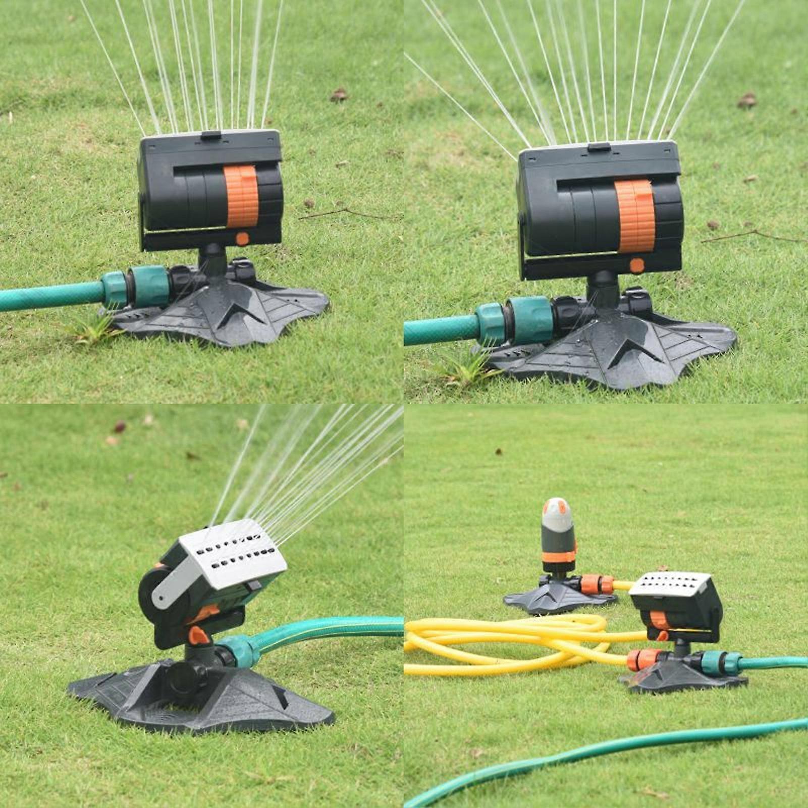 16 Hole Lawn Sprinkler Automatic Swing Garden Water Sprinkler With 4 Spray Modes Flow Adjustable Lawn Irrigation System for Yard 