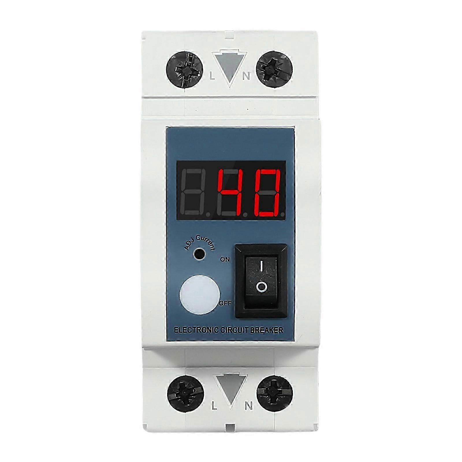 Adjustable Current Limiter 40A with LED Display & High Precisions Control Current Limiting Switches for Circuit Protections