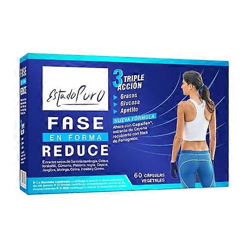 Phase in shape reduce 60 vegetable capsules of 517.16mg