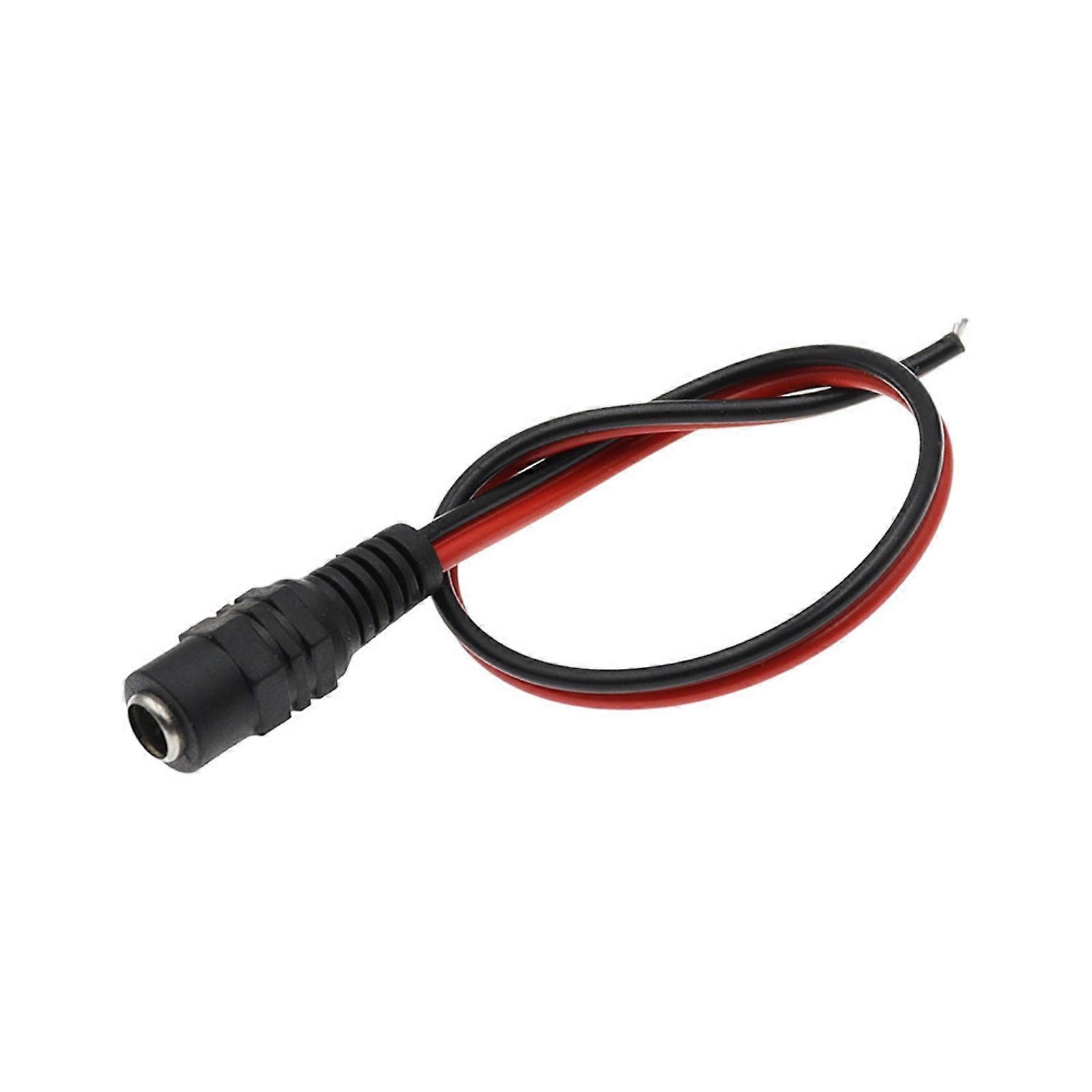 5.5x2.1mm Connector Wire Easy Polarity Identification Secure CCTV Camera System Use Multicolor