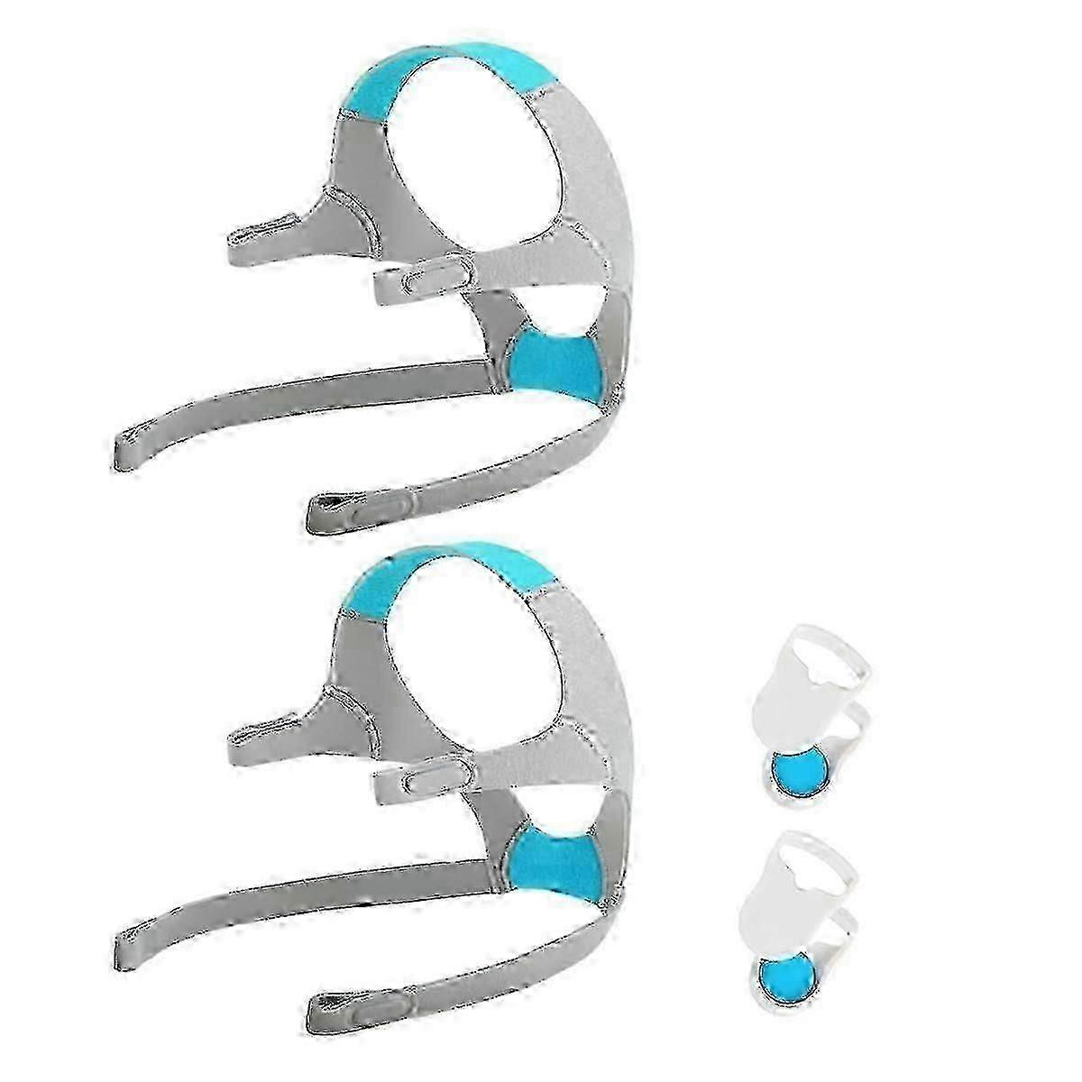 Adjustable Replacement Headgear Straps with Magnetic Clips 2 Packs for F20 Headgear