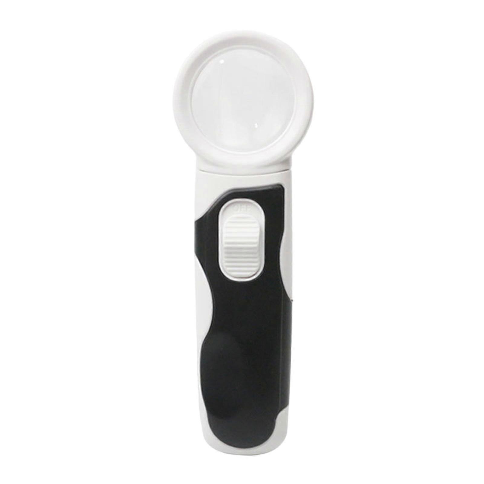 Magnifying Glass with Light, 16X Handhelds Large Magnifying Glass 2 LED Illuminated Light Magnifier for Senior Reading Multicolor