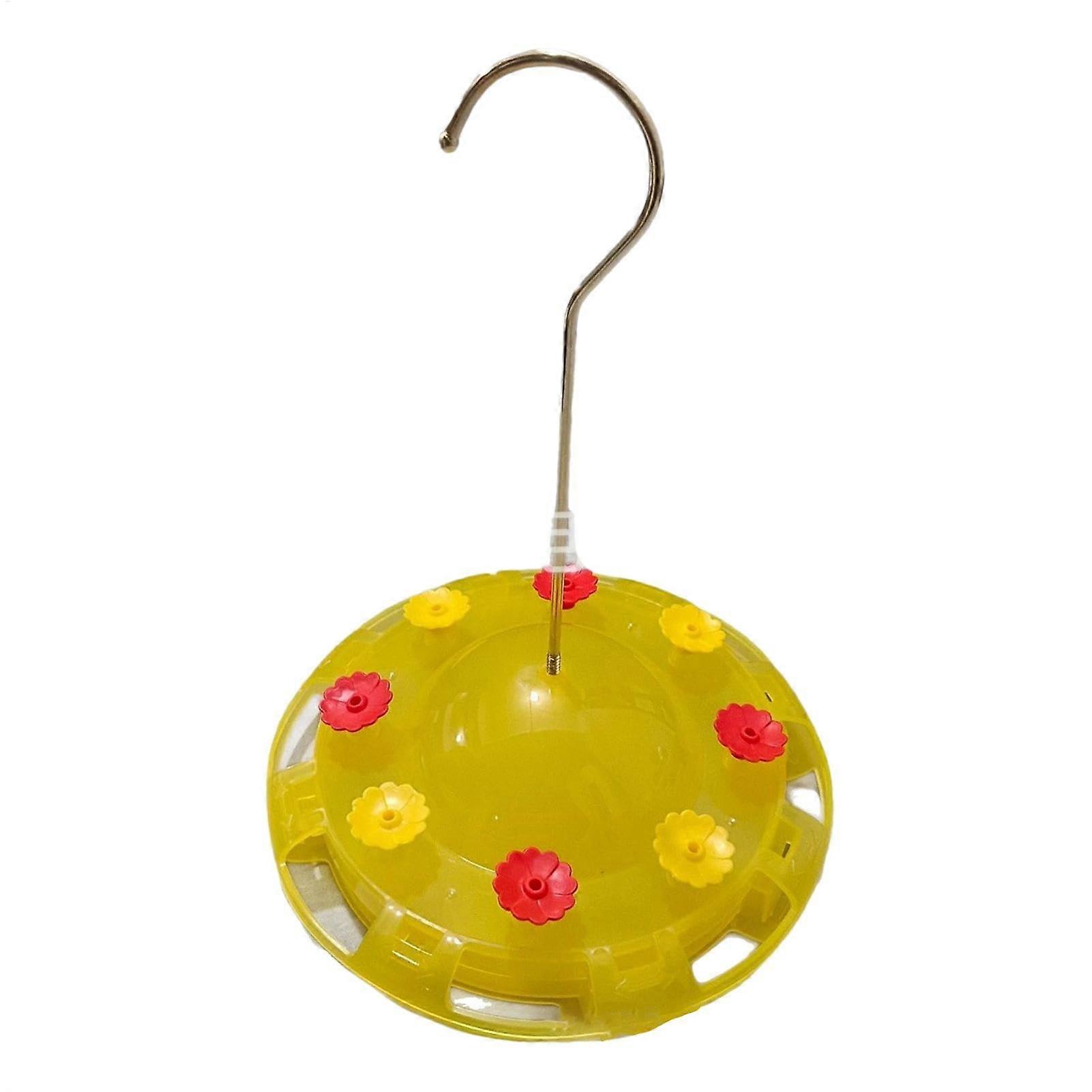 PP Bird Seed Feeder Hanging With 8 Feeding Ports Round Hanging Design Hummingbird Feeders For Decoration