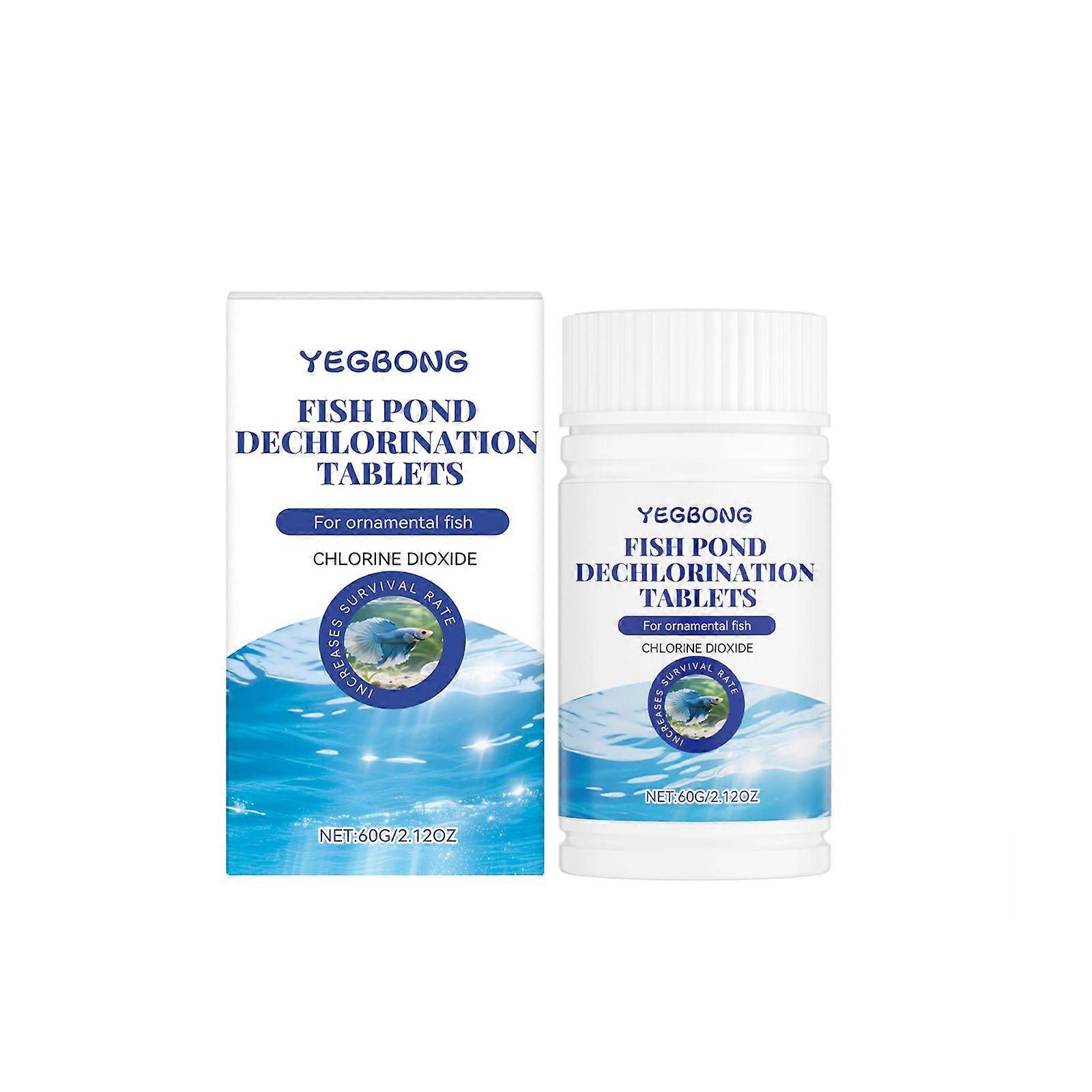 Yegbong Fish Tank Dechlorination Tablets Clean Stains
