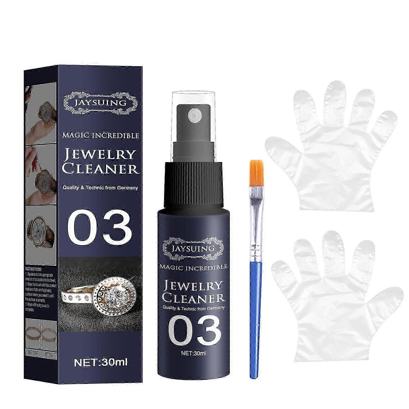 Premium Jewelry Cleaner Set (30ml) - Powerful Rust