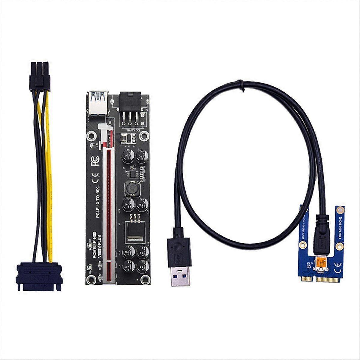 MINI PCI-E Extender to PCI-E 16X Interface with 6Pin Power
