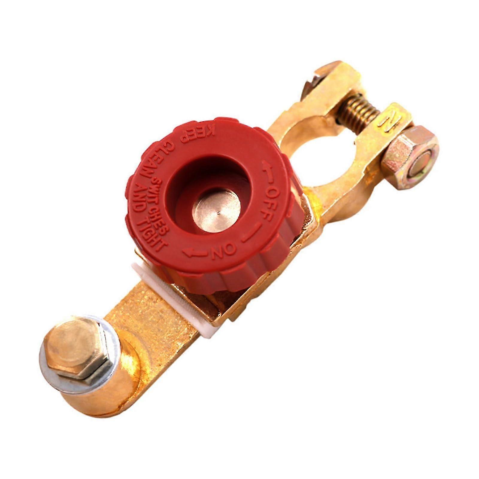 Battery Isolator Switch - Quick Disconnect Terminal Battery Isolator with Top Post Connection for Automotive Use