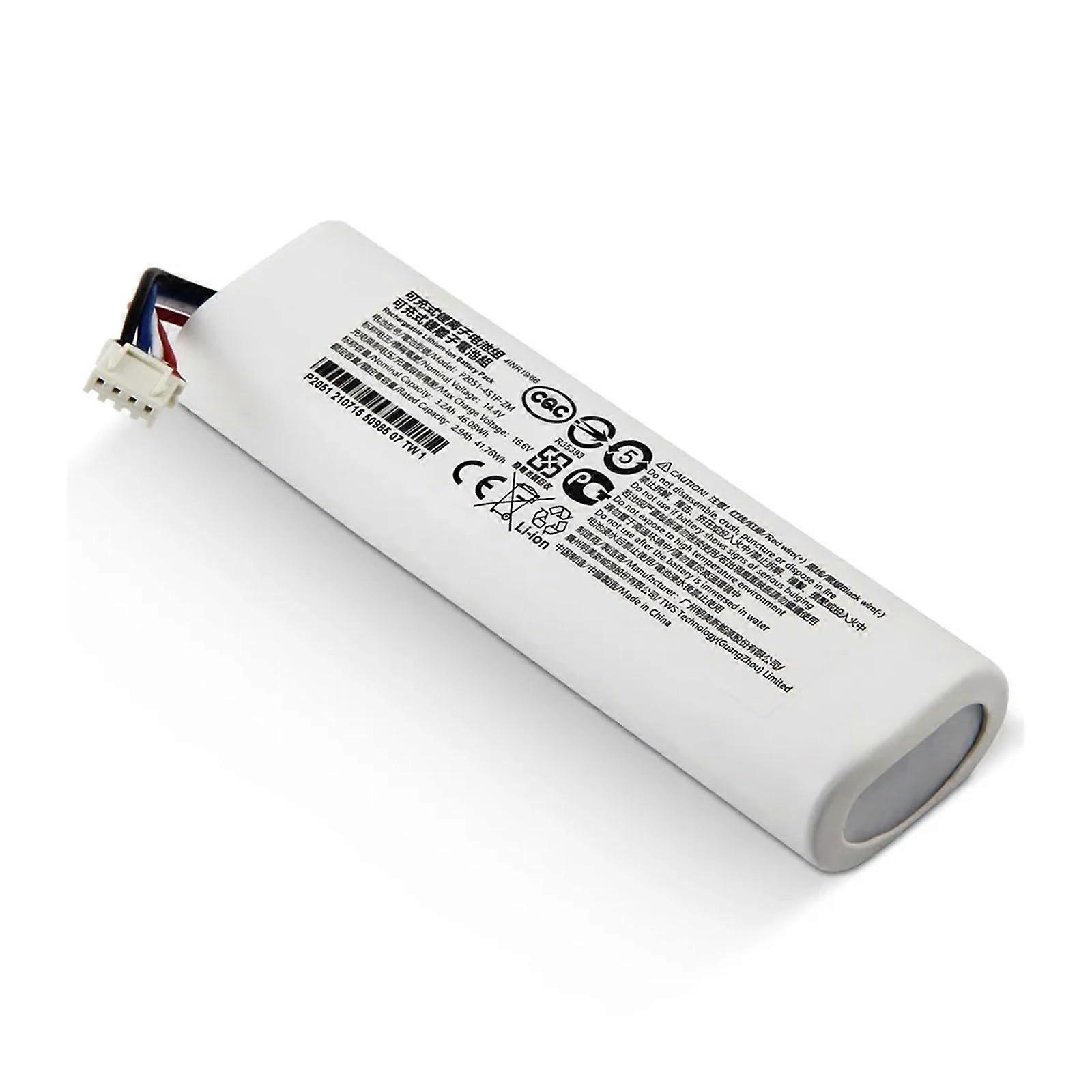 Vacuum Cleaner Battery 14.4V 3200mAh Lithium Ion Compatible With 2C Sweeper P20514S1PZM Rechargeable