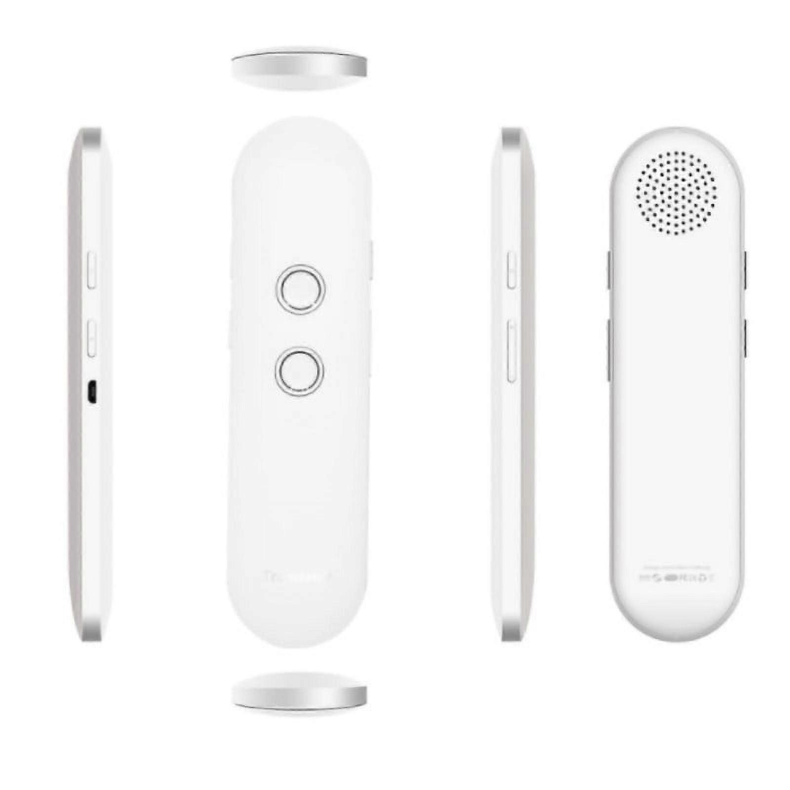 Smart Instant Language Translator, Portable Foreign Language Real-Time 2-Way Translations [Support 42 Languages/Voice Operated], White