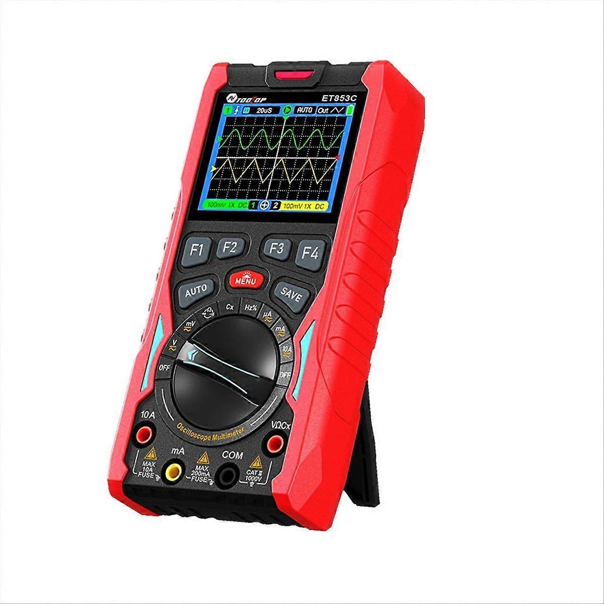 ET853C 2CH Oscilloscope Multimeter Signal Generator 70MHz Bandwidth 20000 Counts for Car Electrici
