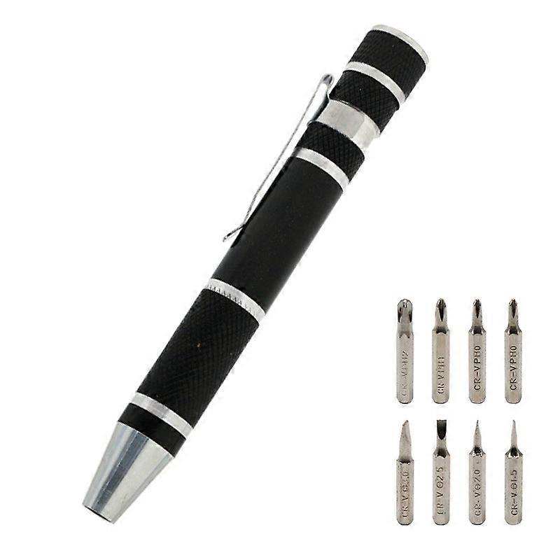 8 In-1 Multi-function Pocket Precision Screwdriver Tool Set Kit Pen Repair Tools