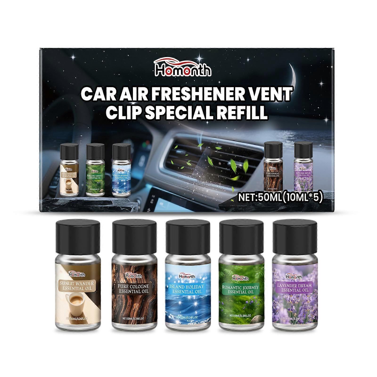 Homonth Car Air Freshening Set: A Delicate Fragrance That Leaves A Natural And Refreshing Scent In Your Car For Daily Use