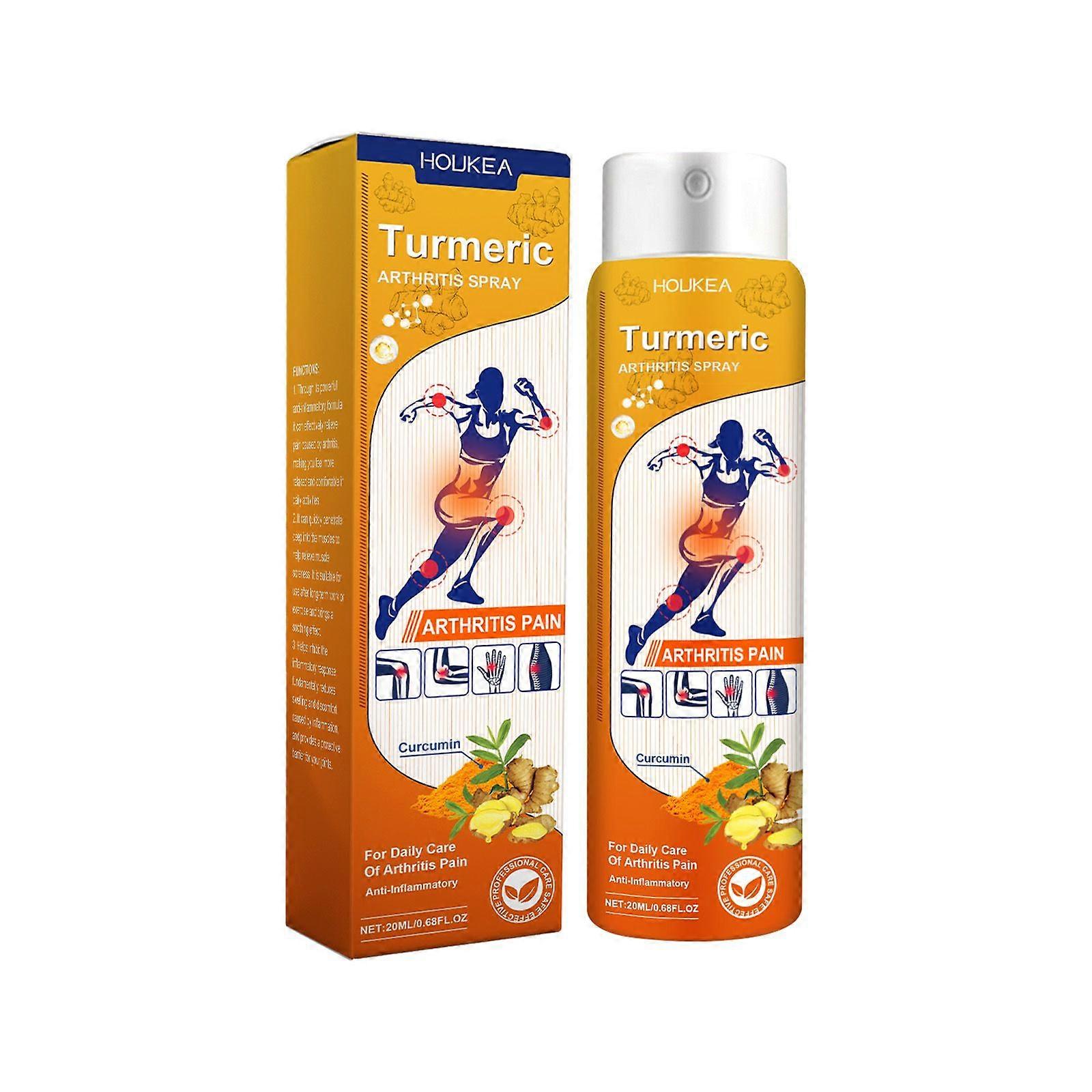 Houkea Turmeric Joint Care Spray Body Joint Moisturizing Massage Mild Ingredient External Spray