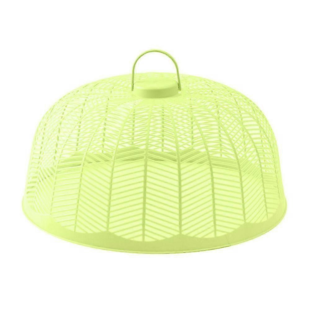 Round Vegetable Cover Plastic Dish Protector Portable Mesh Cage  Home Kitchen
