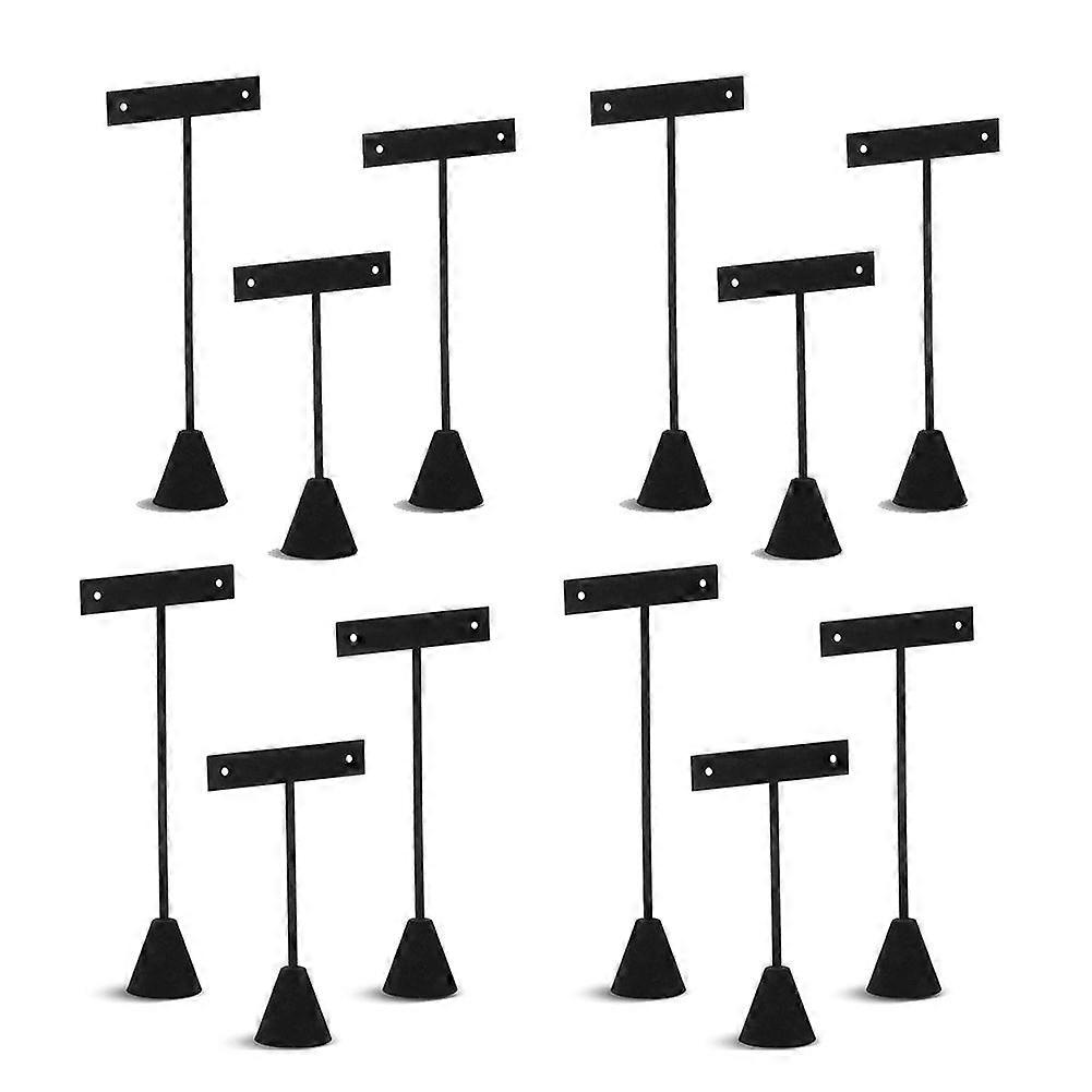 12 Pcs Earring Display Set Earring T Bar Display Earring Holders with 3 Heights Earrings Display St