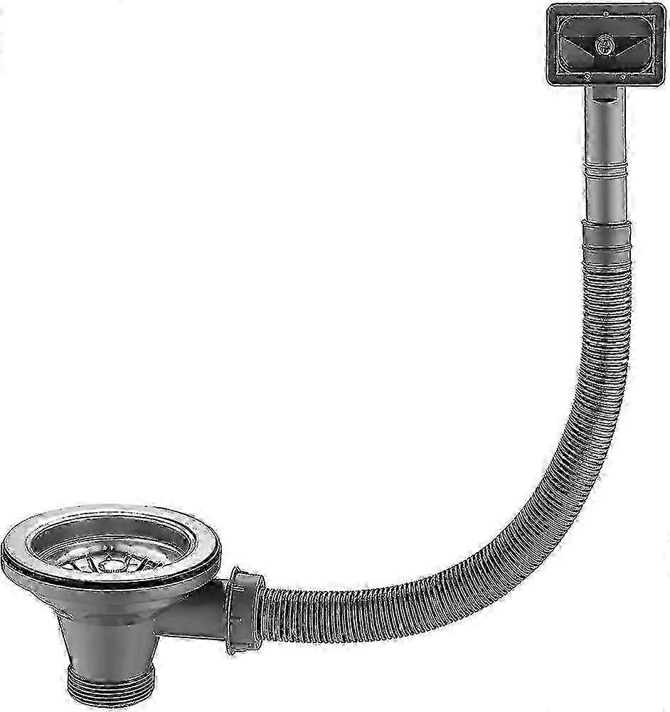 Waste And Overflow Set 1/2 "with Strainer Basket Valve 114. Sink Overflow On