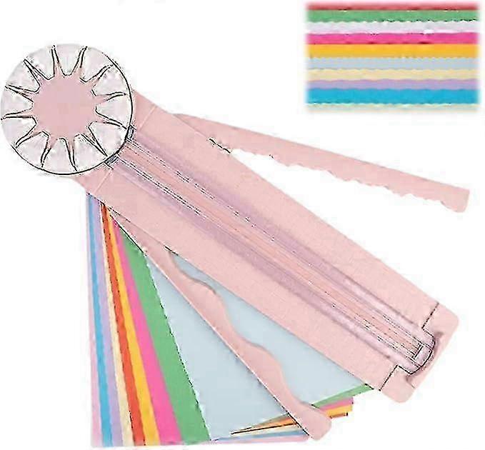 Paper Craft Edge Cutter, 12-in-1 Rotary Paper Cutter, Paper Cutter for Crafts, Multifunctional Cutting Machine Paper with Wave Lines for Crafts