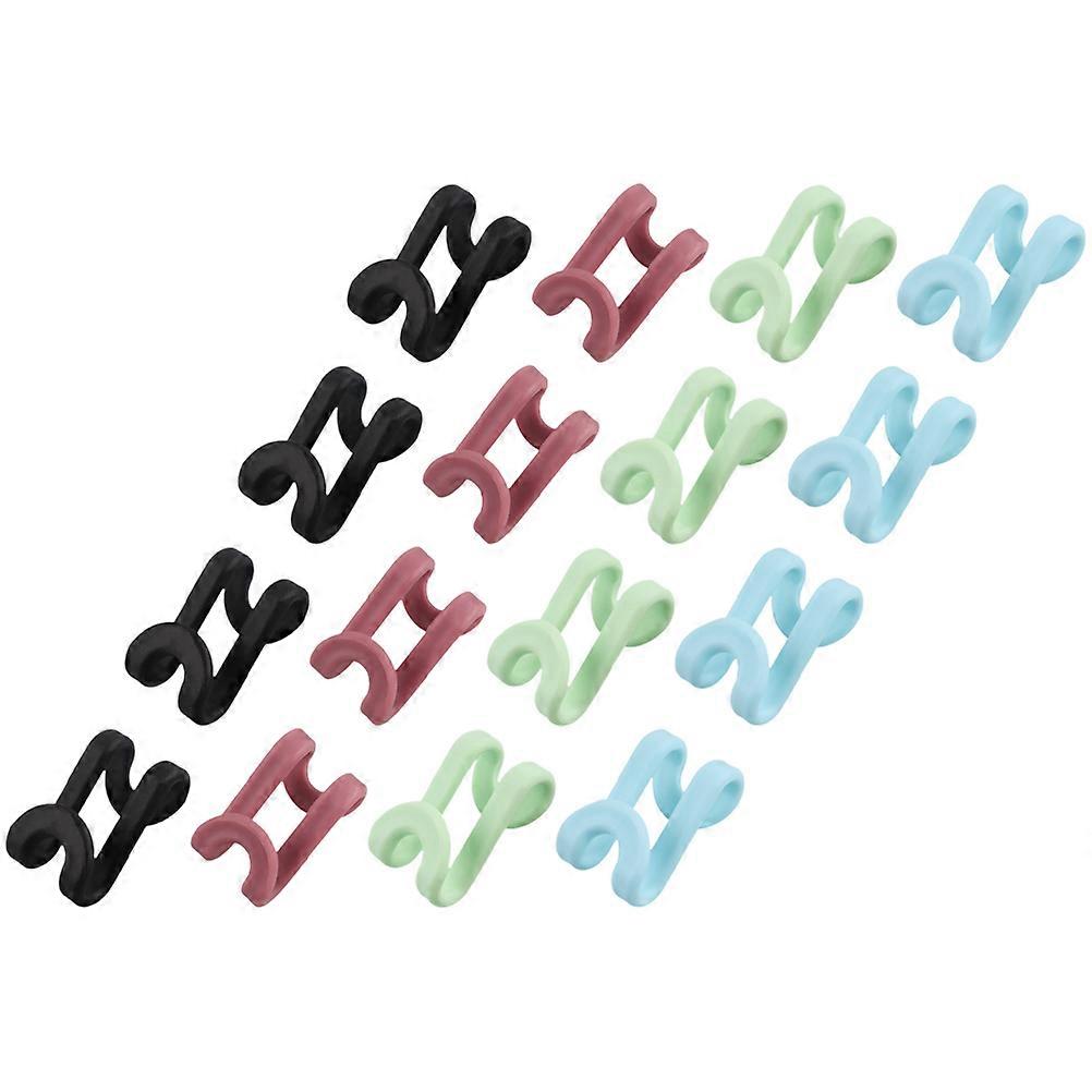 Plastic Clothes Hanger Connector Hooks for Closet Organization 24Pcs