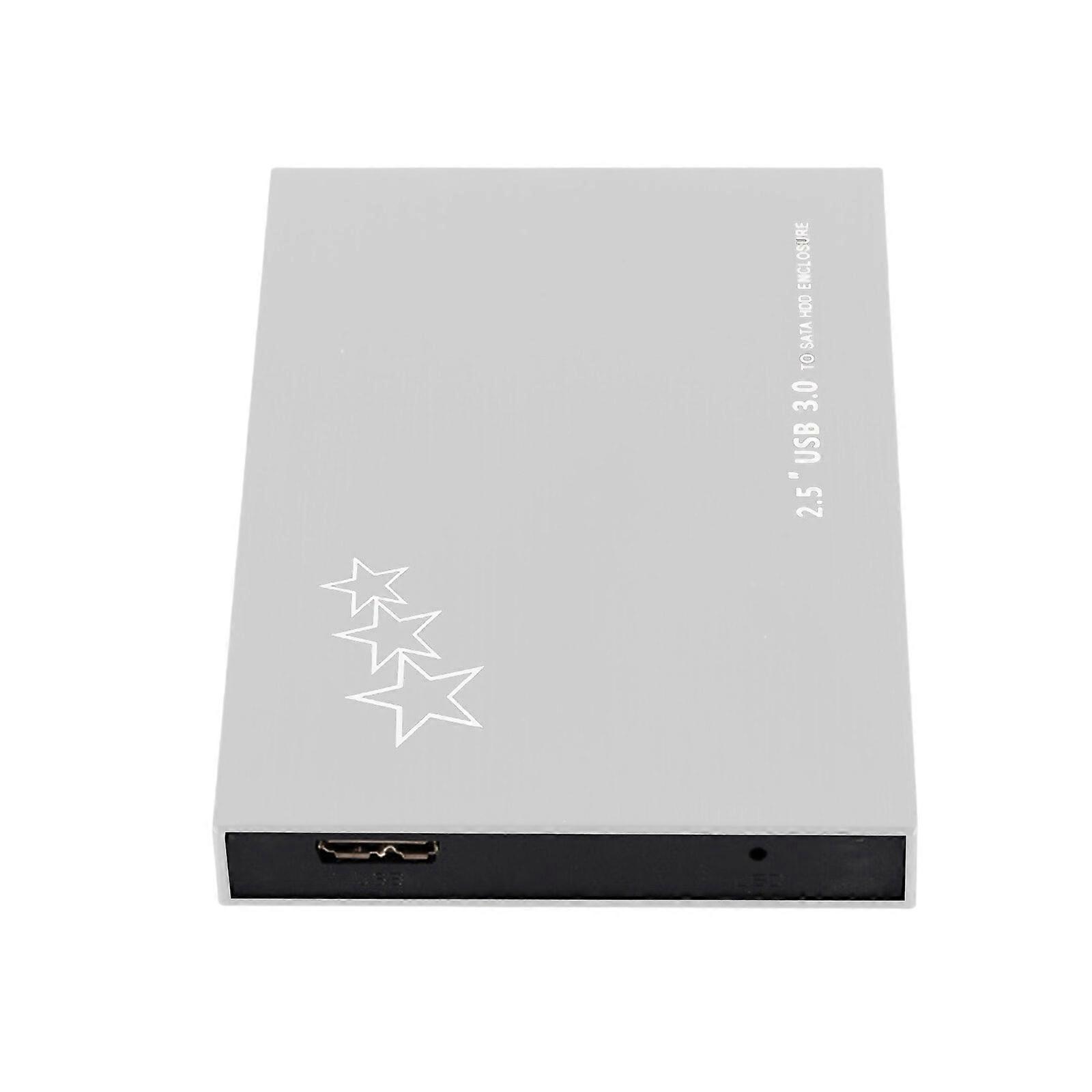 Hard Disk Box USB3.0 Hard Disk Case 2.5inch External Enclosure Box External Case for PC Laptop Accessories  Silver