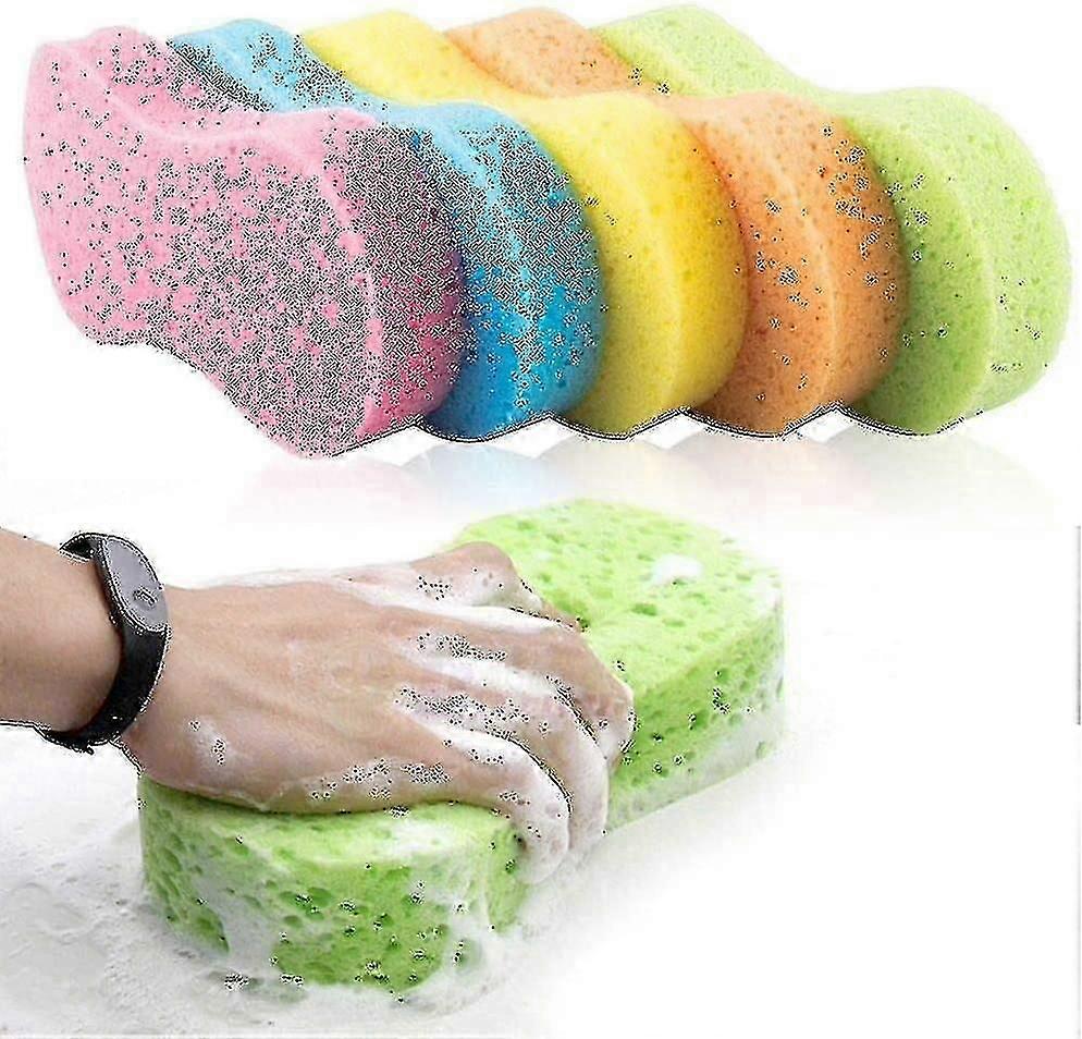 5 Pieces Car Wash Sponges, Bone Shape,cleaning Sponge