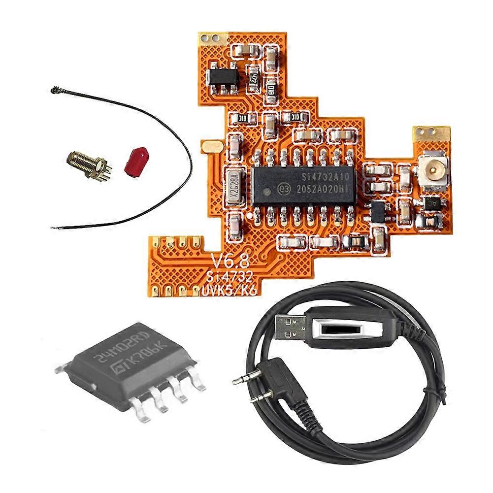 SI4732 V6.8 FPC Module+2M Chip+USB Writing Cable for Quansheng K5 K6 HF Shortwave Full Band/Single Sideband Reception