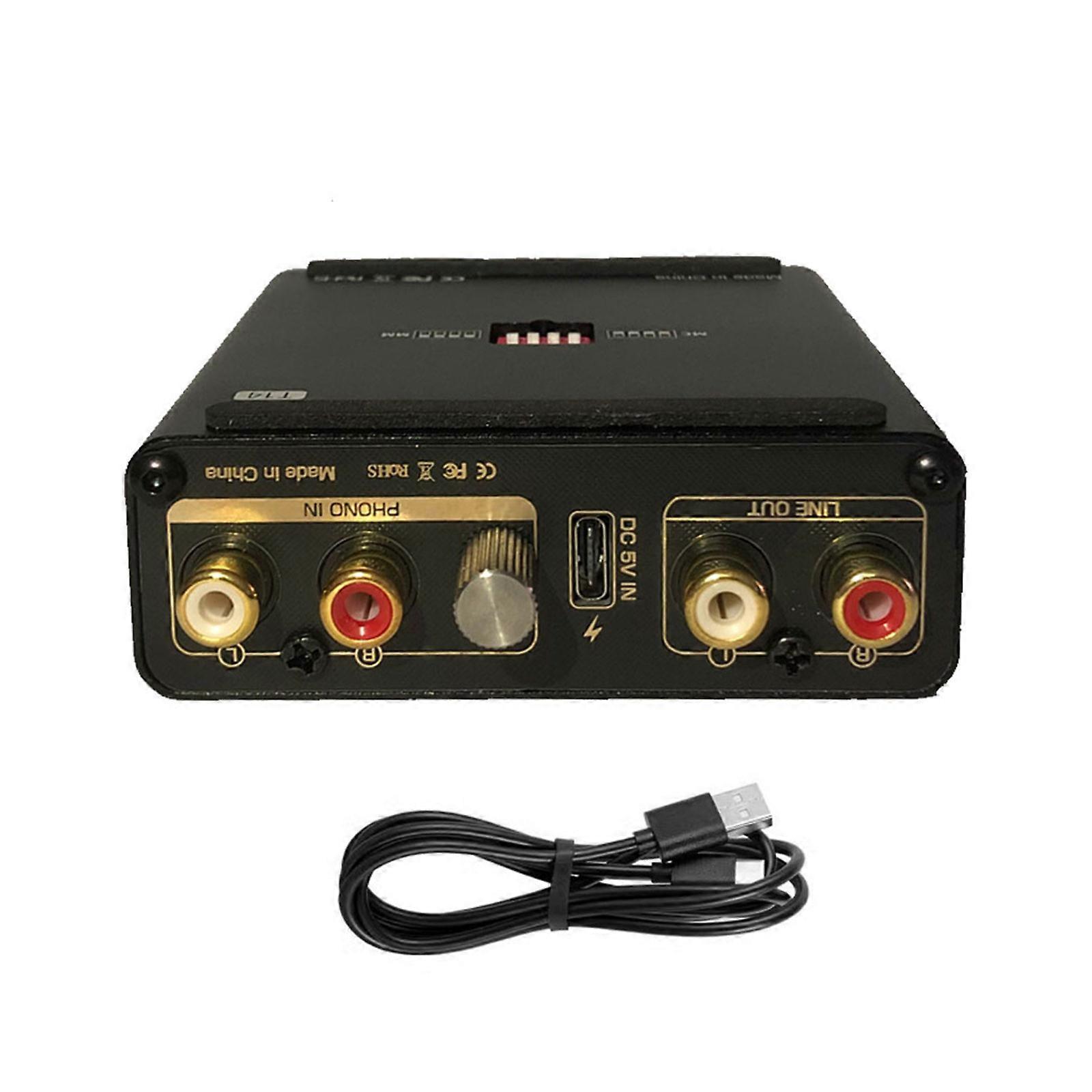 MM/MC Phono Preamp for Turntable/Vinyls Record Player/Home Stereo Amplifier Speaker Professional Phonograph Preamplifier Multicolor