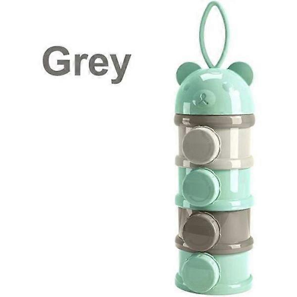 Stackable Milk Powder Container 4 Compartments Grey Wir71