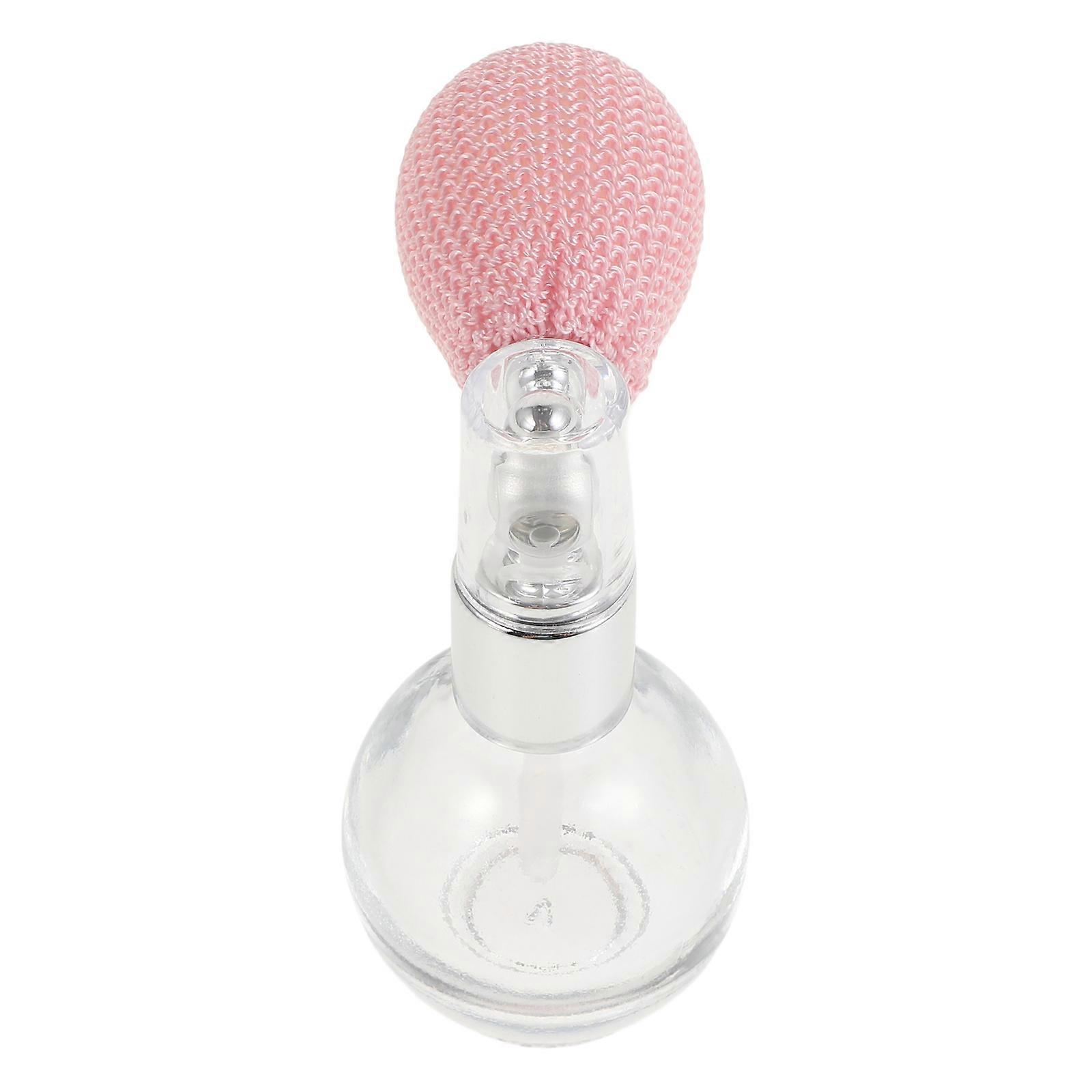 Refillable Powder Spray Container for Storage Use Elegant Glass Bottle