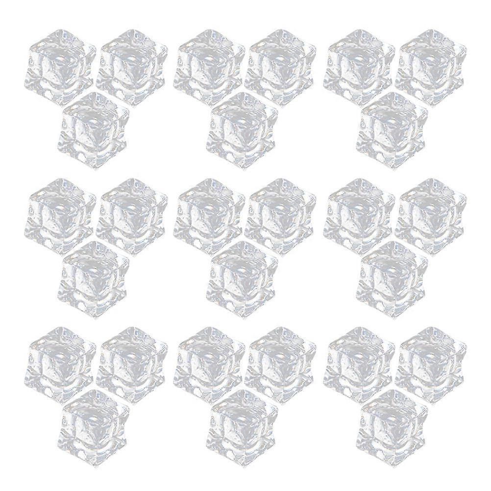 Reusable Fake Ice Cubes Acrylic Ice Cube for Home Use 50Pcs Set