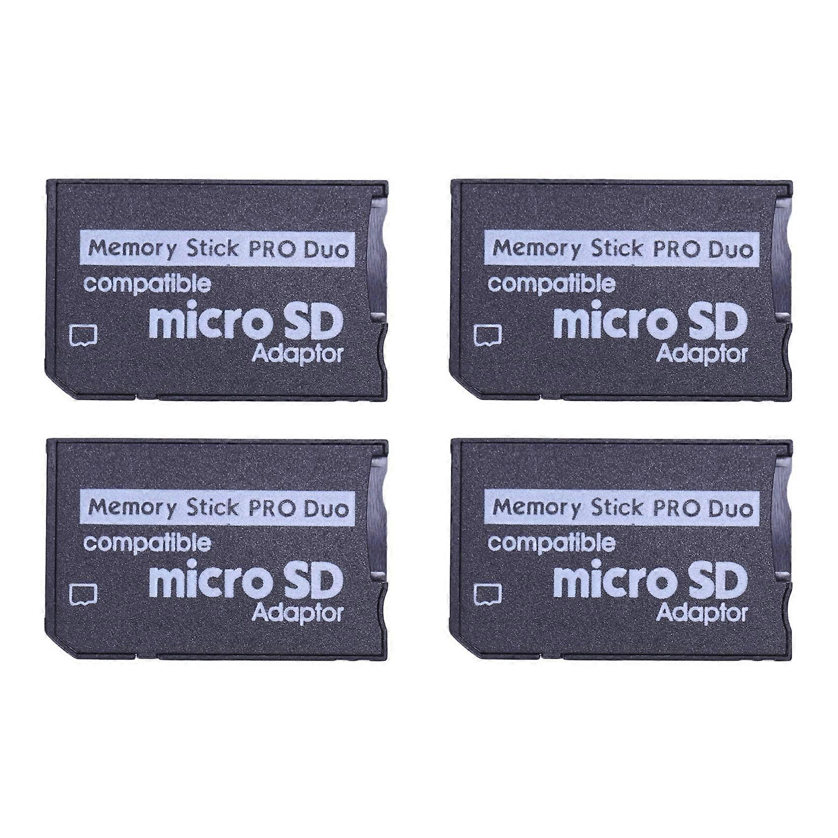4X Memory Stick Pro Duo Mini MicroSD TF to MS Adapter SD SDHC Card Reader for Sony & PSP Series