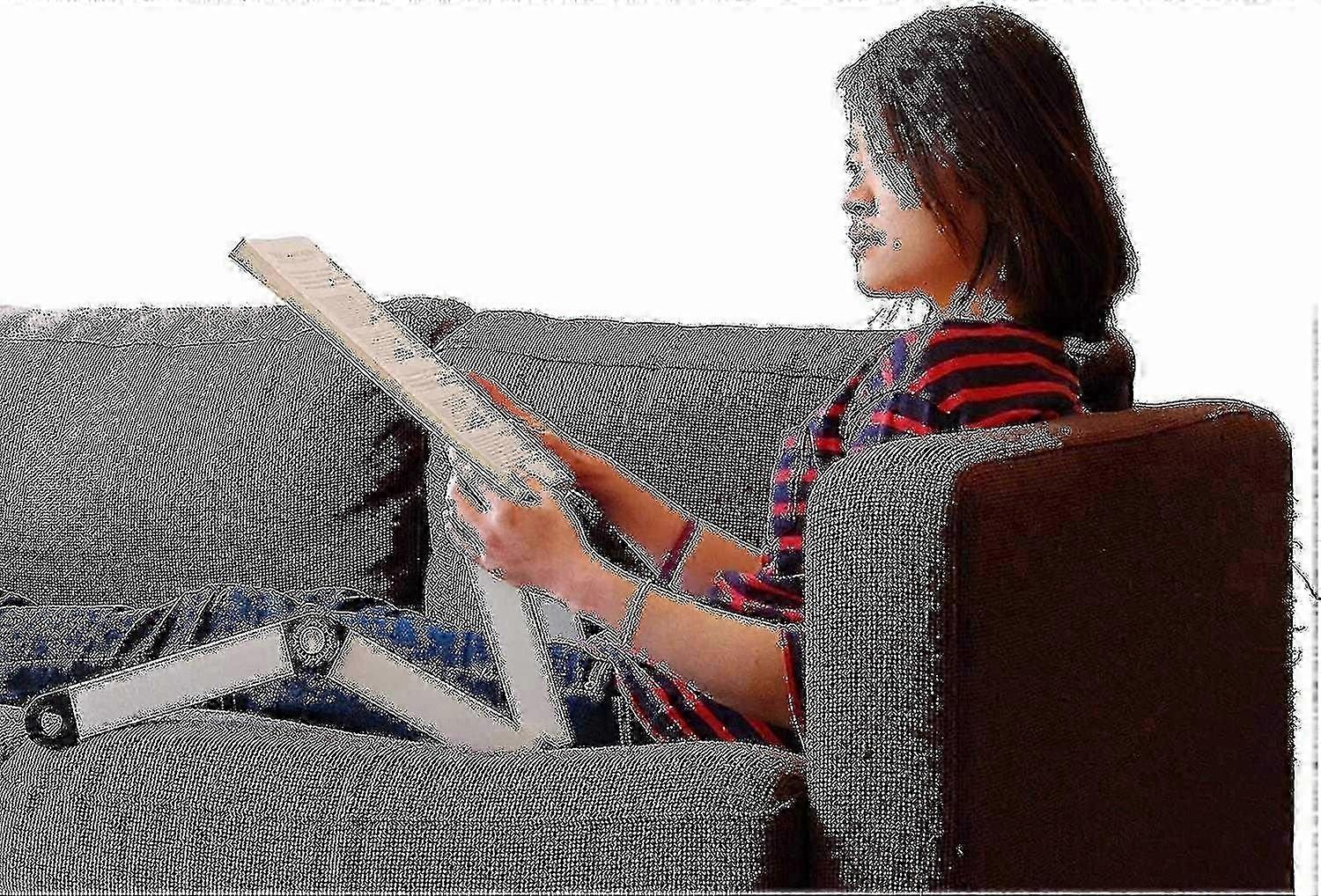 Reading Stand With Adjustable Height And Tilt, Ideal For Books/tablets/documents, Aluminum, Black.