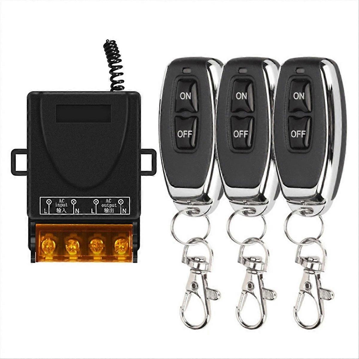 Wireless Remote Control Switch 433MHz DC8-80V 30A RF Relay Receiver