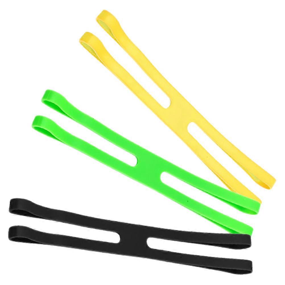 Silicone Rubber Bands Binding Utensils Prevent Scattering Space Optimization 7.66X0.90X0.20in 3Pcs